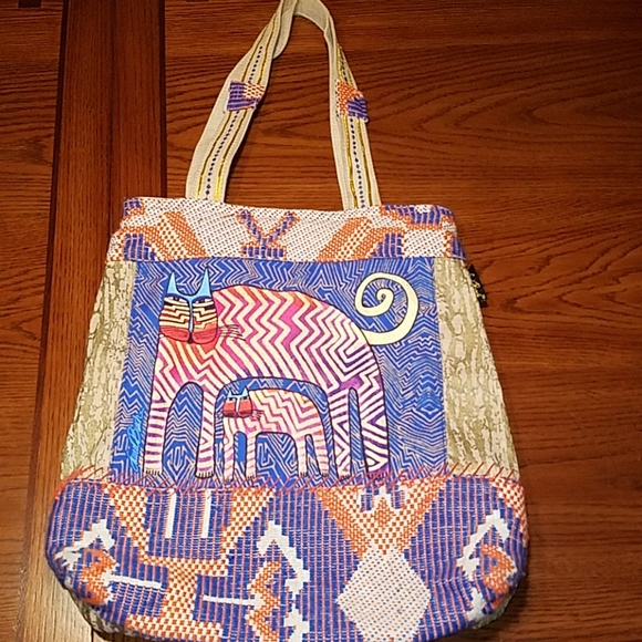 laurel burch large tote bag